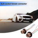 2x 7443 LED Light Bulb Wiring Harness Sockets for Brake Turn Signal Light
