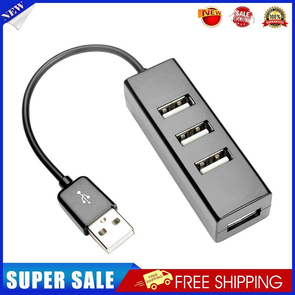 4 USB 2.0 Multi HUB Splitter 480M USB Expander for Desktop Laptop (Black)