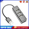 4 USB 2.0 Multi HUB Splitter 480M USB Expander for Desktop Laptop (Black)