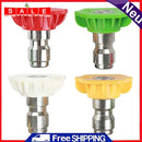 4pcs 0 15 25 40 Degrees Pressure Washer Tips 2.5 GPM Power Washer Attachments