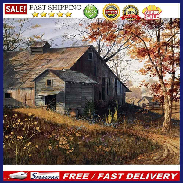 DIY Diamond Painting Kits Full Round Drill Autumn House Crafts Home Decorat