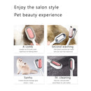 Pet Cat Hair Comb Cleaning Wipe Carpet Lint Removes Brush (Short Hair Pink)