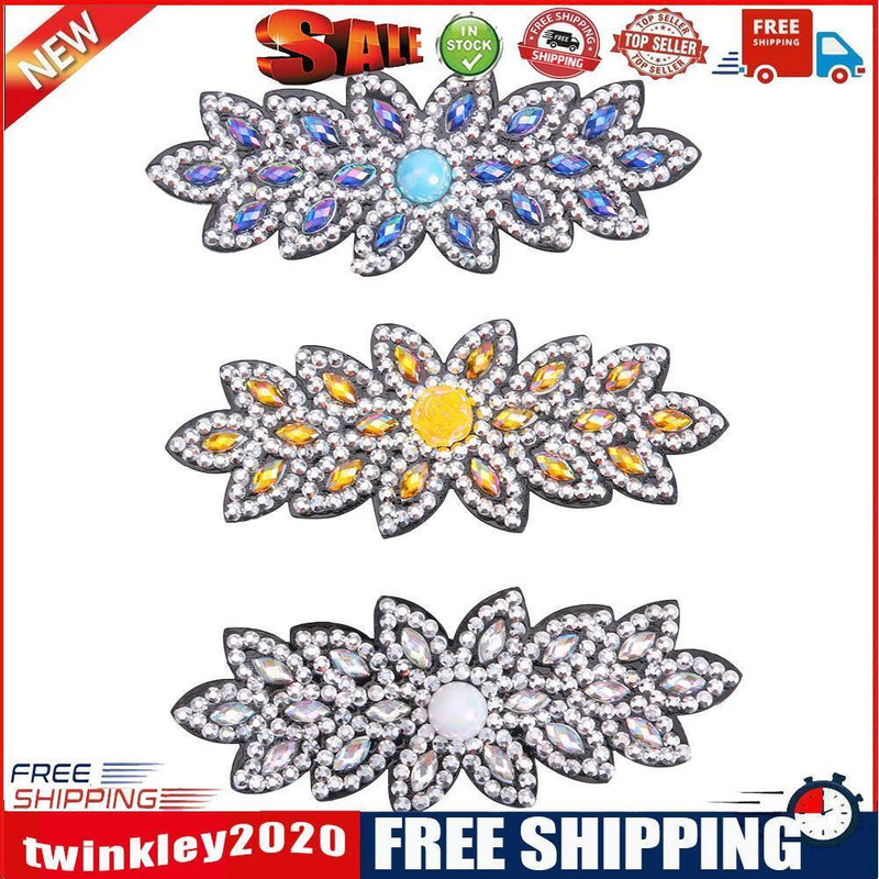 3pcs Butterfly Rhinestone Hair Clip DIY Crystal Bowknot Barrettes (Style 1)