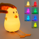 Lighting Silicone Touch Sensor Night Light Night Lamp Cute Little Duck Led