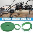 Portable Line Wrap Band Wire Organizer Holder Self Adhesive Cable Fastener Tape