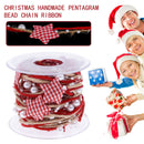 Christmas Trees Rope Ribbon 16.4ft DIY Star Bead Chain Gifts Wrap Ribbons