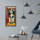 DIY Diamond Painting Christmas Dwarfs Hang Wreaths Full Round Drill Picture