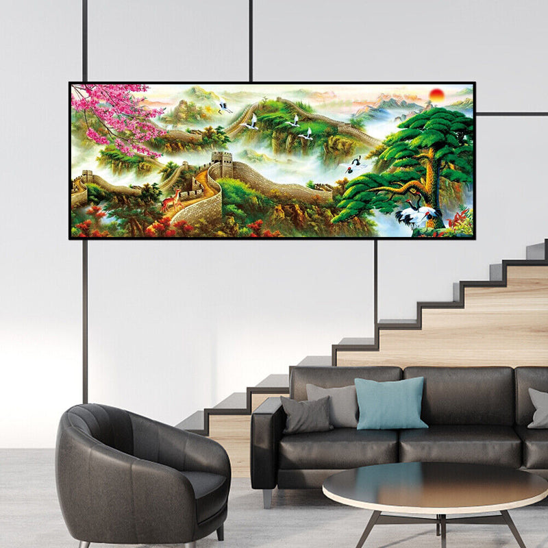 Full Round Drill 5D DIY Rhinestone Diamond Painting the Great Wall Handwork Art