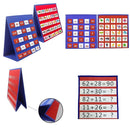 Flashcard Hanging Cards Holder Teaching Pocket Pocket Chart Double-Sided