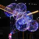 LED Luminous Transparent Bobo Balloon Bouquet Rose Ball Valentine's Day Decor U.