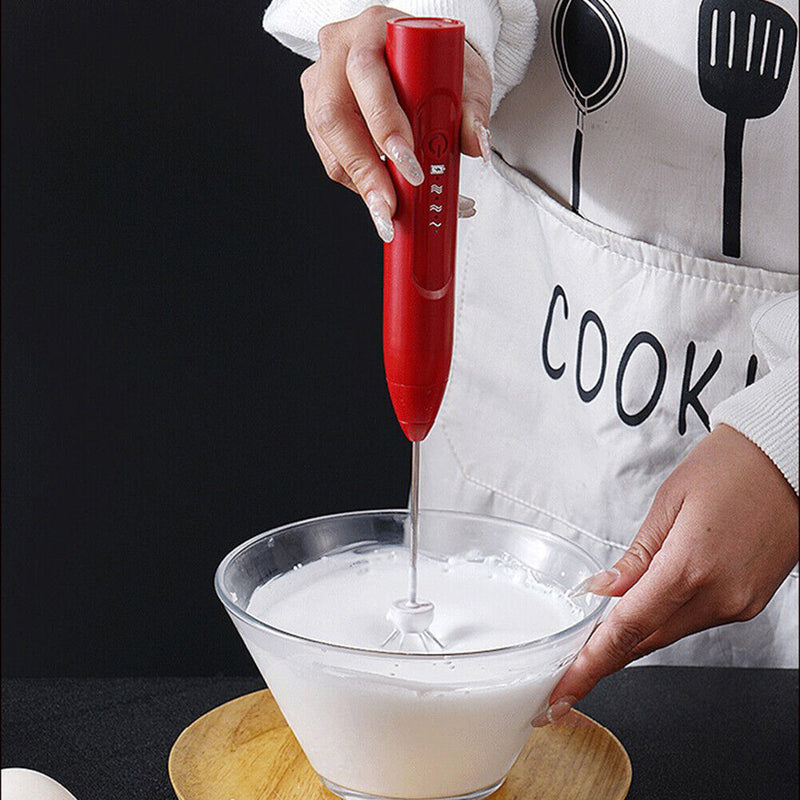 Electric Egg Beater Coffee Household Whisk Milk Stirrer Foamer Manual Hand Mixer