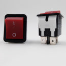 1X Rocker Switch HY12-9-4 Switch 4 Feet 2 Gear Welding Machine High Power Switch