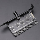 3P/4P Cooler Hub Speed Regulator Knob Computer Chassis Cooling Fan Adapter Part