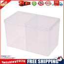 Clear Plastic Cotton Swab Box Storage Organizer Holder Cosmetic Makeup Tool