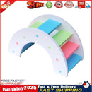 Wooden Hamster Small Animal Climbing Exercise Toys (Rainbow Bridge White) Newly