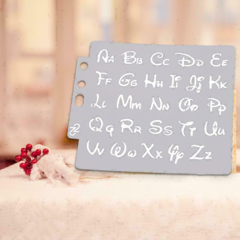 Alphabet Letter Stencils Template Painting Scrapbooking Album P6.ca V3N6