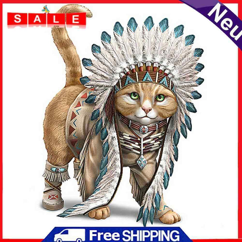 5D DIY Full Round Drill Diamond Rhinestone Cat Home Classroom Decor Art Craft