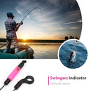 JY-SW-18 Fishing Bite Alarms Hangers Swingers Indicators Tackle (Pink) Newly
