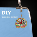 5pcs DIY Full Drill Special Shaped Diamond Painting Elephant Keychain Pendants
