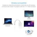 Homever 3"" 1 Mini DP DisplayPort to HDMI DVI VGA Display Port Cable Adapter Wi