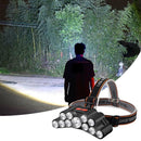 Waterproof Headlight Super Bright Head Torch 11LED CampingFishing Headlamp H4J9