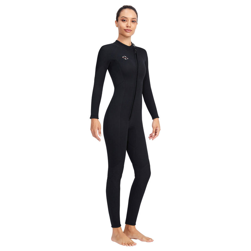 3mm Neoprene Wetsuit Full Body Scuba Diving Suit One Piece for Women (S) Newly
