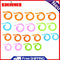20pcs Colorful Plastic Pens Sweater Brand Buckle Needle Knitting Hand Tools g