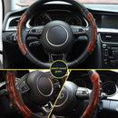 Car Steering Wheel Booster Cover Interior Accessories (Peach Wood Grain) Newly