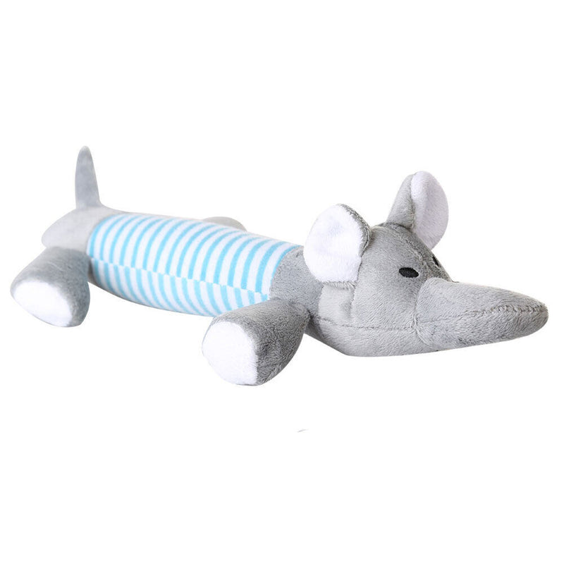 Pet Puppy Chew Squeaker Squeaky Plush Sound Ball For Dog-Elephant