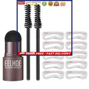 One Step Eyebrow Stamp Waterproof Natrual Brow Stencil Hairline Contour Kit