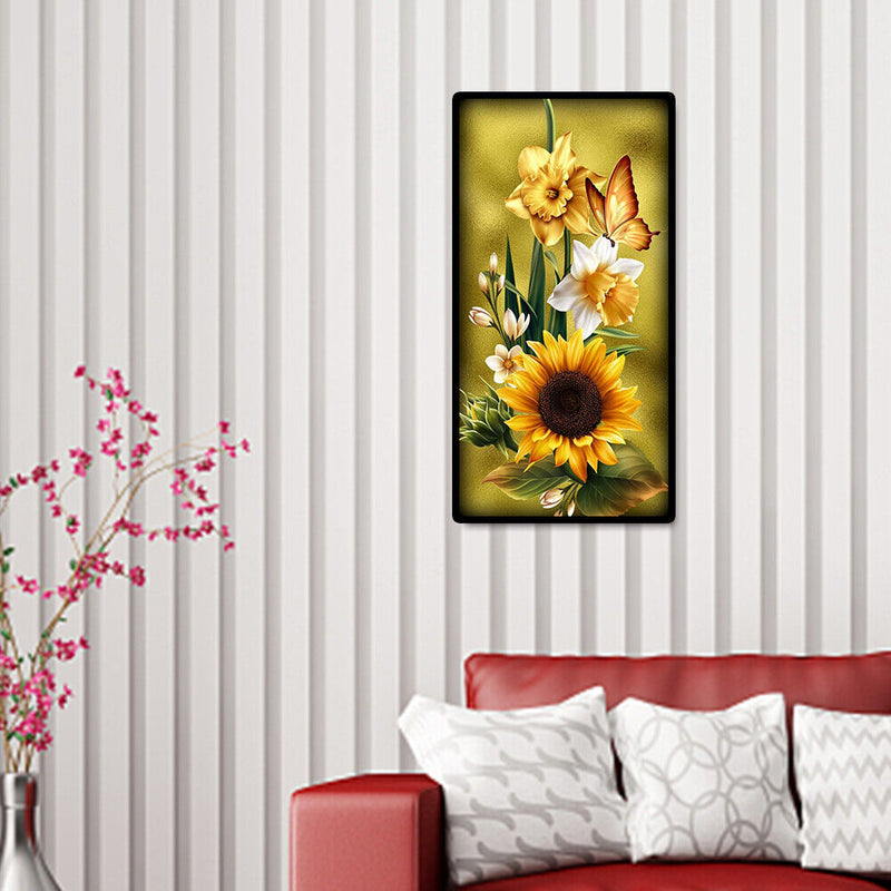 5D DIY Needlework Mosaic Craft Sunflower Embroidery Set Home Diamond Painting