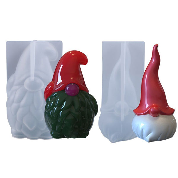 Xmas Gifts Casting Mould Christmas Molds Santa Claus Silicone Mold Clay Molds