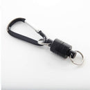 Magnetic Buckle Portable Carabiner Lure Magnet Hanging Clasp Holder (Black)