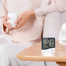 Digital Indoor Thermometer Hygrometer HTC-1 Room Temp Humidity Meter Clock