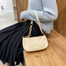 3pcs Casual Handbag Simple Nylon Daily Female Totes Shoulder Bags(Beige)