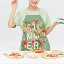 Kitchen Linen Apron Summer Flamingo Home Cooking Baking Bib Chef Accessories