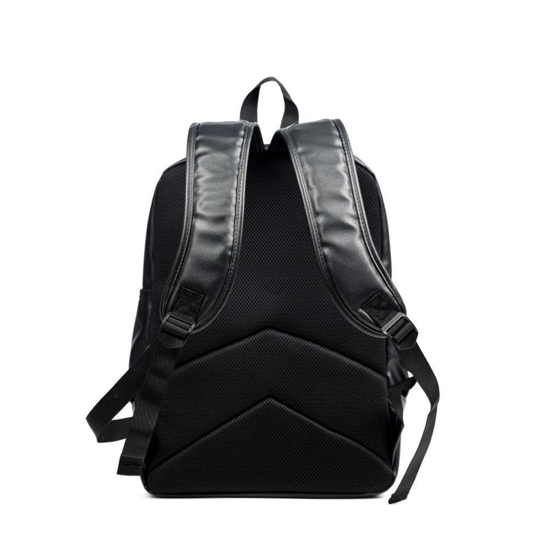 Women Men Travel Large School Bag Leather Rucksack Laptop Backpack