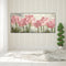 Pink Tulip Oil Paint By Numbers Kits DIY Handpainted on Canvas Gift Unframed