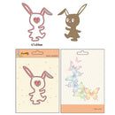 Cutting Dies Scrapbooking DIY Craft Metal Paper Card Rabbit Cartoon Stencil