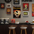 Rainbow Rising Retro Metal Plate Tin Sign Poster Plate Wall Art for Bar Club