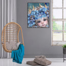 Handmade DIY Full Round Drill Diamond Painting 5D big eyes girl Poster Newly