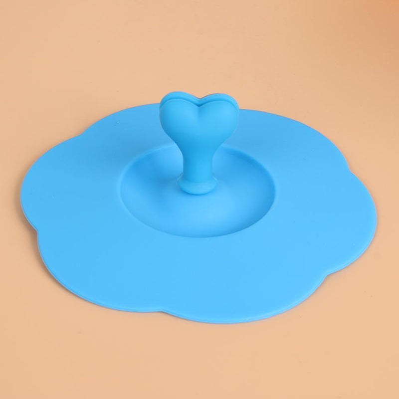 Sealing Food Class Silicone Cup Lid Thermal Insulation Cup Cover(Blue)