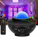 LED Galaxy Star Moon Cloud Projector Night Light Starry Lamp Ocean Wave Top P7Z1