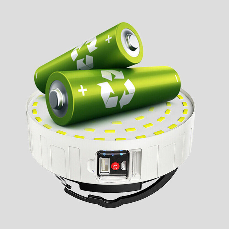 USB Rechargeable Light Solar Charging BBQ Hanging Night Camping Emergency Lamp