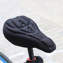 Sponge MTB Bike Seat Cushion with Saddle Seat Anti-slip Rain Cover (Black)