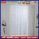 Leaves Printed Translucent Curtains Home Windows Tulle Sheer Drapes White