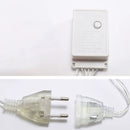 4m LED Snowflake Icicle Lamp Curtain String Lights Christmas Decor (EU CW) Newly