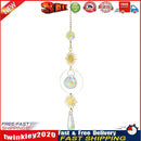 Crystal Wind Chime Star Moon Pendant Colorful Beads Hanging Drop Decor (D) Newly