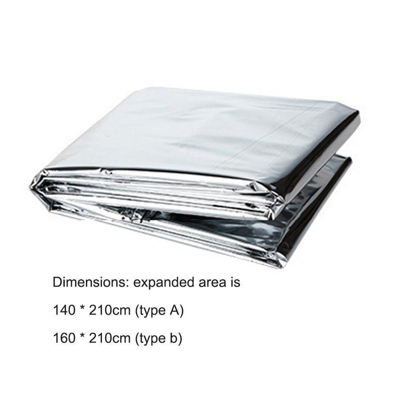 Outdoor Rescue First Aid Kit Thermal Foil Emergency Blanket (160x210cm)