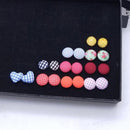 Paper Square Jewelry Display Box Earrings Necklace Bracelet Ring Case Organizer